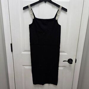 NWT Say What Women's Strap Body Black Mini Dress Size S/M